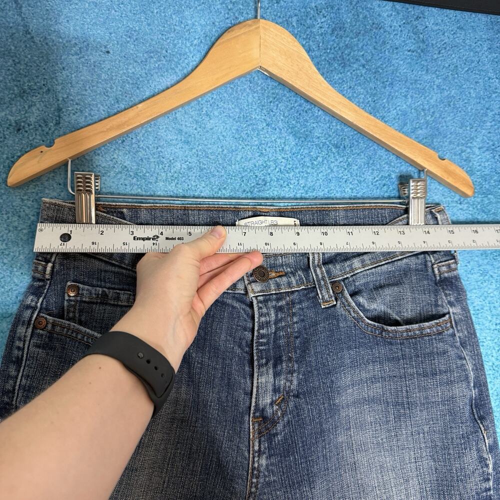 Levi’s 505 Women’s Jeans Size 6M 30x24 Mid Rise Straight Leg Hemmed Blue - Picture 4 of 16